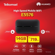Mifi Modem Wifi 4G Huawei E5573 Free Telkomsel 14Gb Ori