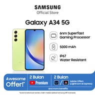 Galaxy A34 5G 8/256GB, Samsung A series, Layar Super AMOLED 6,6 inci, 5000 mAh, smartphone triple ca