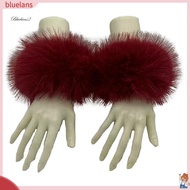 <BL>  Sleeve Cover Imitation Fur Tight Sleeve Cover Women’s Faux Fur Wrist Warmers Plush Sleeve Cuff