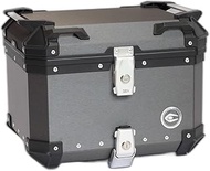 COOCASE Aluminum Top Case for Motorcycles, Rear Box, 11.7 gal (45 L), Large Capacity, Universal, For