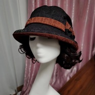 Women's new hats, winter hats, women's warm wigs, all-in-one女士新款帽子冬季帽子女保暖假发一体礼帽花边折迭复古翻翘假发帽8.31