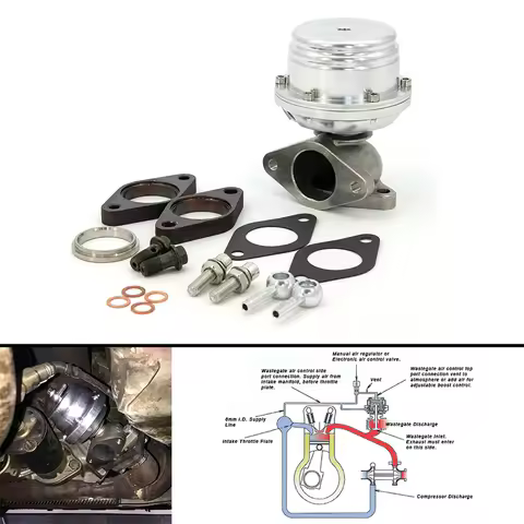Universal Turbo wastegate Suitable 38MM External Wastegate Turbo Wastegate For All Turbocharged Vehi