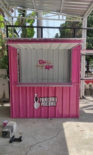 BOOTH CONTAINER JUALAN COFFE MINIMALIS MODERN
