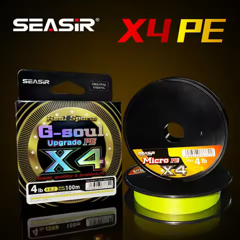 Seasir X4 Japan Original Quality Upgrade Micro 4 Braided 4-44LB100m Multifilament High Strength PE L