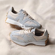 澳洲直送✈️New Balance 327 UNDYED 波鞋 White with Pale Blue (奶茶色 淺藍色 sea salt)