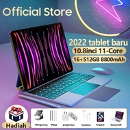 【Pengiriman Gratis】Tablet Promosi Izin Khusus PC Tablet Asli Resmi Tablet PC Asli Baru RAM 16GB ROM 512GB Tablet Android 10.8 Inci Layar Full Screen Layar Besar Wifi 5G Dual SIM Tablet Baru Tablet Gaming Murah Cuci Gudang Produk bergaransi