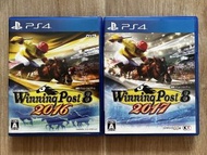 日版 PS4 WINNING POST 8 2016 & 2017 光榮 賽馬大亨 經典競馬育成模擬遊戲系列一套 2 集 （可散買