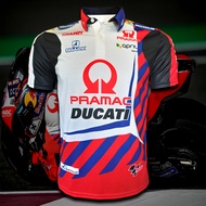 เสื้อโปโล Polo-MotoGP Pramac Ducati เสื้อโปโลโมโตจีพีทีม พราแม็ค ดูคาติ #MG0007 รุ่น โยฮันน์ ซาร์โก้#5 ไซส์ S-5XL