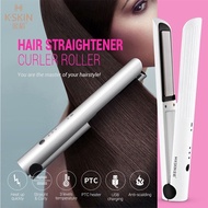 KSKIN【Jindao Hair Straightener and Hair Curler Ceramic Iron Protable Hair Curler