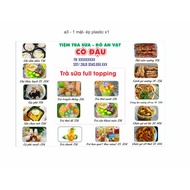 Print plastic menu, SUPPORT DESIGN to print 1-sided plastic menu as required
