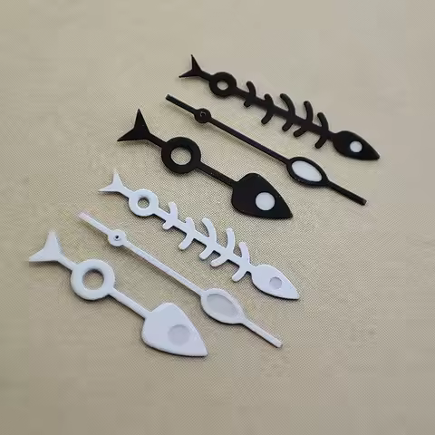 NH35 Hands NH36 black white fishbone shaped Hands blue luminous pointer suitable for NH35/NH36/4R/7S
