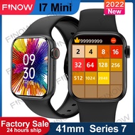 Finow IWO I7 Mini Smartwatch 41mm Series 7 Smart watch for Men Women 1.62 Inch Games Funny Bluetooth Call DIY Dials For Iphone
