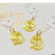 Xing Leong 916 Gold $Dollar Pendant/Locket $Gold Dollar 916