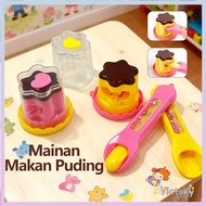 Victoky Set Mainan Puding Jeli Pudding Feeding Toy 3-7 Year Old Food Feeding Exclusive Toys Simulati