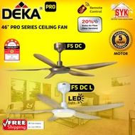 SYK Free Shipping Deka Pro 46 Inch F5DC F5DCL Ceiling Fan 5 Blades Ceiling Fan Elektrik Kipas Siling
