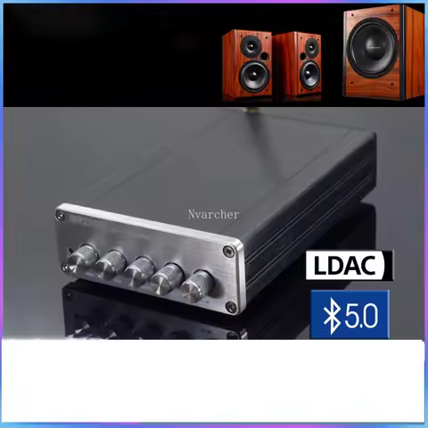 Nvarcher TPA3250 2.1 HIFI Bluetooth 5.0 Digital Power Amplifier QCC5125 70W*2+130W PCM5102A DAC Deco