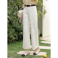 [Express Delivery-Bangkok] FA2SHOP Model CV85 Straight-Leg Jeans (With Belt)