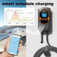 32A Electric Vehicle Car Charger EVSE Wallbox Wallmount 7.6/11/22KW Type2 Cable IEC62196 APP Control