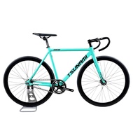 Fixed Gear Bicycle Fixed Gear Bicycle TSUNAMI Cyan (Bianchi) Color Matching 700C Aluminum Frame 40mm