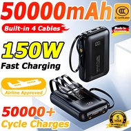 【upgraded battery】5 in 1 3c power bank 150w powerbank fast charging 50000mah powerbank 3c certified 