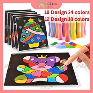 DIY Sand Art Painting Set, Art set 18color / 24color, indoor play game, education children sand pain