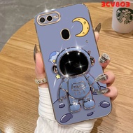 Casing oppo a5s oppo a12 oppo a7 oppo a3s oppo a12e OPPO F9 phone case Softcase Electroplated with holder  silicone shockproof Protector Cover new design DDYZJ04