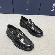 1: 1Dior Dior 2025 Counter New Product Di Home Formal Leather Shoes Men's Derby Shoes Patent Leather