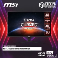 MSI 31.5" G321CU Curved Gaming Monitor - Curved / 4K / 144Hz / VA Panel