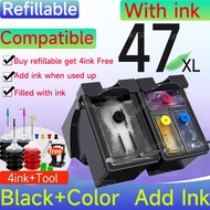 Compatible Refillable Ink Cartridge For HP47 47XL DeskJet Ink Advantage Ultra 4825 4826 4827 4728 47