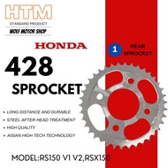HTM 428 RS150 V1 V2 RSX150 R S-X RSX HONDA REAR SPOCKET STEEL CHROME YTZ6V YTZ6 YTZ5 YTZ5S YTZ7S YTZ
