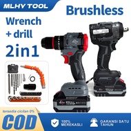 MLHY 2-in-1 Combo Kit: 800Nm Impact Wrench + Impact Drill