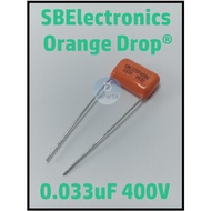 × Kapasitor Capacitor Sprague Orange Drop CDE 225p 333K-0.033 400v