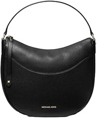 Michal Michael Kors Handbag for Women Dover Leather Large Shoulder Bag Black, Black, Medium