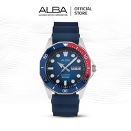 ALBA Jam Tangan Pria AL4541X2 Automatic Silicone Biru Watch