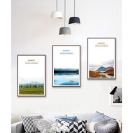 Print Laminate wood press LANDSCAPE PAINTING - Model 27 (3 HCN 3x20x30, 3x30x40, 3x40x60). Print pho