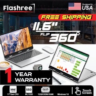 Flashree Touch Screen Laptop V10 11.6 Inch 8GB 12GB RAM 256GB 512GB SSD Windows 11 360°Flip FHD Inte