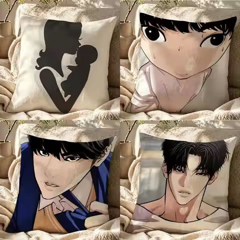 Webtoon IP L-Lookism Cushion Cover Cushion cover pillowcase, anti-mite invisible zipper, linen sofa 