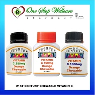 21ST CENTURY VITAMIN C BOLEH DIKUNYAH / 21ST CENTURY CHEWABLE VITAMIN C 250MG / 500MG / 1000MG