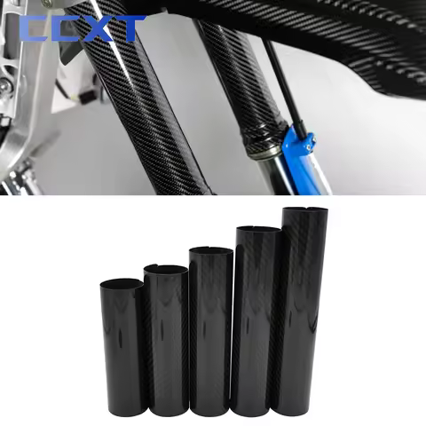 Motorcycle 160mm-248mm Adjustable Carbon Fiber Front Fork Shock Cover Guard For KTM DUKE 125 390 690