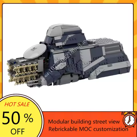 1002PCS MTT 75435 Modification Space War Military MOC SpaceShip Battle Model Custom Puzzles Architec