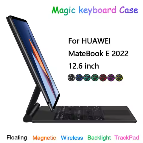 Folio Magic Keyboard For HUAWEI MateBook E 2022 12.6" Inch Case Portuguese Spanish French Korean Ara