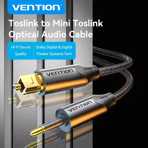 Vention 3.5mm Digital Optical Audio Cable Toslink SPDIF Coaxial Cable for Speaker Blu-ray Player Xbo