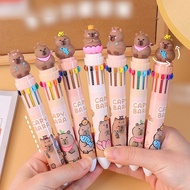 Capybara 3D 10 Color Children's Pen Cute Adorable Character Shallow Gel Pen