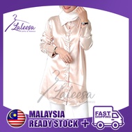 LALEESA BLOUSE JALWA TB468428  Silk Satin Collar Blouse Muslimah Plus Size Baju Raya 2024