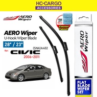 Honda Civic FD SNA (A402) 2006 - 2011 Aero Wiper 2PCS-(23"/28") [Free Gift}
