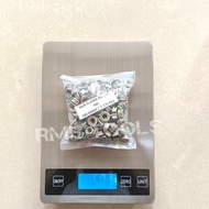 X500gram Flange Nut M6x1.00 Yellow Key 10 M6 / Nut Cap Key 10 6mm M6