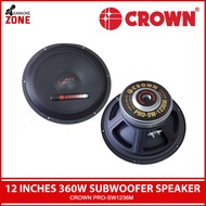 Crown Pro-SW 1236M / Subwoofer Speaker 12 inches 360W / Crown Original / Crown Speaker