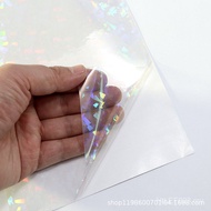 Aurora Laser Colorful Cold Lamination Film Electroplating Glass Star Roll Broken Laser Film Self-Adh