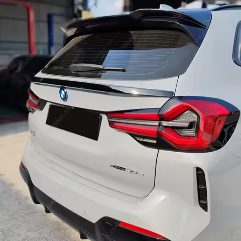 Gloos Black MP Style Rear Trunk Middle Boot Spoiler For Bmw X3 G01 iX3 G08 X3M F97 30i 30d M40i 2017