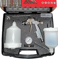 ANi Compact Spray Gun Kit, Re-Spray with a Small Compressor 1.8mm & 1.3mm Primer & Finish, Touch Up 